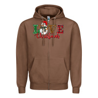 Chestnut love christmas snowman Zipper Hoodie - BarkalooDesign