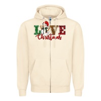 Sandshell love christmas snowman Zipper Hoodie - BarkalooDesign