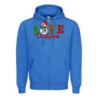 True Royal love christmas snowman Zipper Hoodie - BarkalooDesign