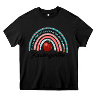Black kindergarten rainbow Heavy Core Tee - RanaPortraitStore