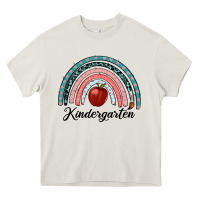 Cream kindergarten rainbow Heavy Core Tee - RanaPortraitStore