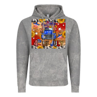 Cloud Rock Fourth Of July Truck Vintage Hoodie - FaDigitalArtStudio