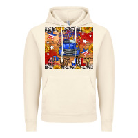 Vintage Artic Fourth Of July Truck Vintage Hoodie - FaDigitalArtStudio