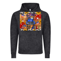 Vintage Black Fourth Of July Truck Vintage Hoodie - FaDigitalArtStudio