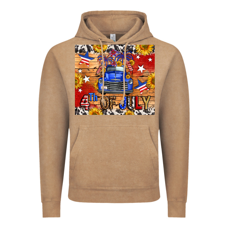 Fourth Of July Truck Vintage Hoodie by FaDigitalArtStudio | Teevron