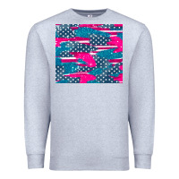Heather Grey usa flag Premium Sweatshirt - AdoDesignShop