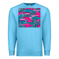 Ocean Blue usa flag Premium Sweatshirt - AdoDesignShop
