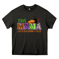 Asphalt This mama loves her spooky crew Heavy Core Tee - NancyCooperArtShop