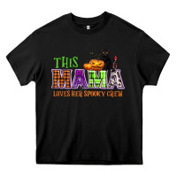 Black This mama loves her spooky crew Heavy Core Tee - NancyCooperArtShop