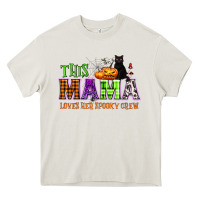 Cream This mama loves her spooky crew Heavy Core Tee - NancyCooperArtShop