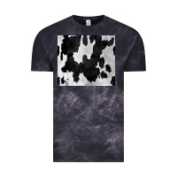 Cloud Black Black White Cowhide Tumbler Vintage Tee - CowCowDesign