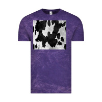 Cloud Purple Black White Cowhide Tumbler Vintage Tee - CowCowDesign