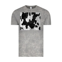 Cloud Rock Black White Cowhide Tumbler Vintage Tee - CowCowDesign