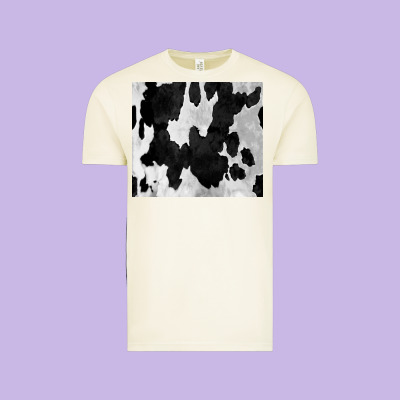Black White Cowhide Tumbler Vintage Tee Designed By Cowcowdesign