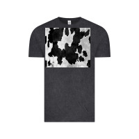 Vintage Black Black White Cowhide Tumbler Vintage Tee - CowCowDesign