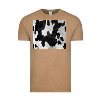 Vintage Coffee Black White Cowhide Tumbler Vintage Tee - CowCowDesign
