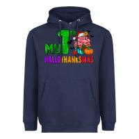 Navy my first hallothanksmas Heavyweight Hoodie - AdoDesignShop