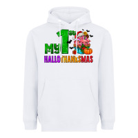 White my first hallothanksmas Heavyweight Hoodie - AdoDesignShop