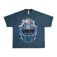 Midnight Navy football helmet fa element 1 Urban Heavy Tee - FaDigitalArtStudio