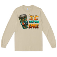 Mushroom watercolor give me all the pumpkin spice Long Sleeve Tee - RanaPortraitStore