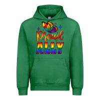 Emerald proud ally Urban Hoodie - JahusDesignShop