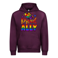 Mauve Wine proud ally Urban Hoodie - JahusDesignShop