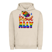 Pigment French Oak proud ally Urban Hoodie - JahusDesignShop