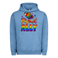 Pigment Pebble Blue proud ally Urban Hoodie - JahusDesignShop