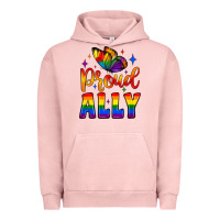 Pigment Salmon proud ally Urban Hoodie - JahusDesignShop