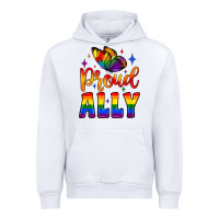 White proud ally Urban Hoodie - JahusDesignShop