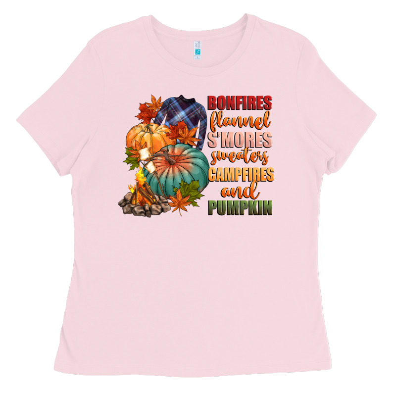 Bonfires Flannels Smores Campfires And Pu Ladies Tee by CowGirlArtShop | Teevron