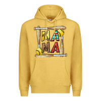 Antique Gold softball mama Premium Hoodie - CowhideDigitalArt