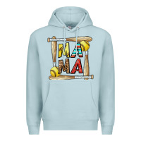 Blue Mist softball mama Premium Hoodie - CowhideDigitalArt