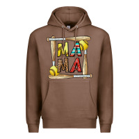 Chestnut softball mama Premium Hoodie - CowhideDigitalArt