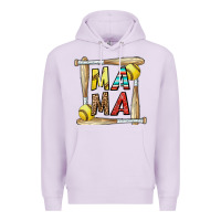 Lilac softball mama Premium Hoodie - CowhideDigitalArt