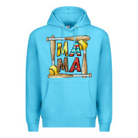 Ocean Blue softball mama Premium Hoodie - CowhideDigitalArt