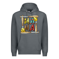 Rock softball mama Premium Hoodie - CowhideDigitalArt