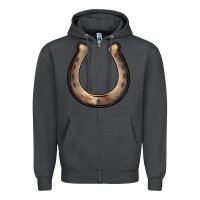 Smoke western horseshoe Zipper Hoodie - BarkalooDesign