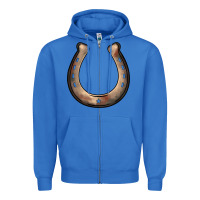 True Royal western horseshoe Zipper Hoodie - BarkalooDesign