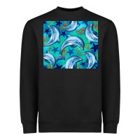 Black dolphin tumbler Heavyweight Sweatshirt - BarkalooDesign