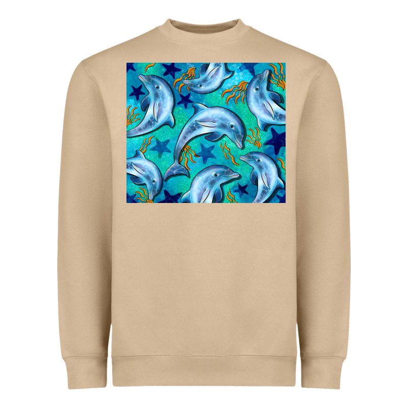 Dolphin Tumbler Heavyweight Sweatshirt by BarkalooDesign | Teevron