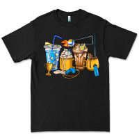 Black Volleyball coffee cups Premium Tee - HowdyJamesFarm