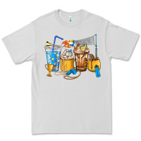 Dove Grey Volleyball coffee cups Premium Tee - HowdyJamesFarm