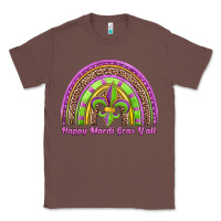 Chestnut happy mardi gras y'all rainbow Classic Tee - Jasminsmagicworld