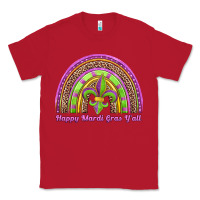 Red happy mardi gras y'all rainbow Classic Tee - Jasminsmagicworld