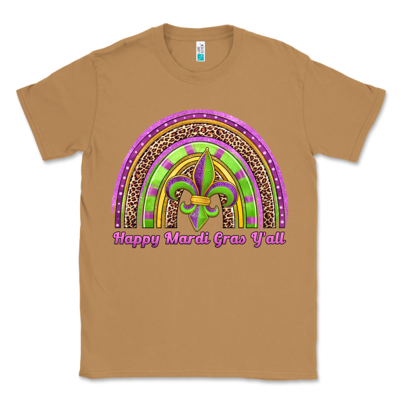 Happy Mardi Gras Y'all Rainbow Classic Tee by Jasminsmagicworld | Teevron