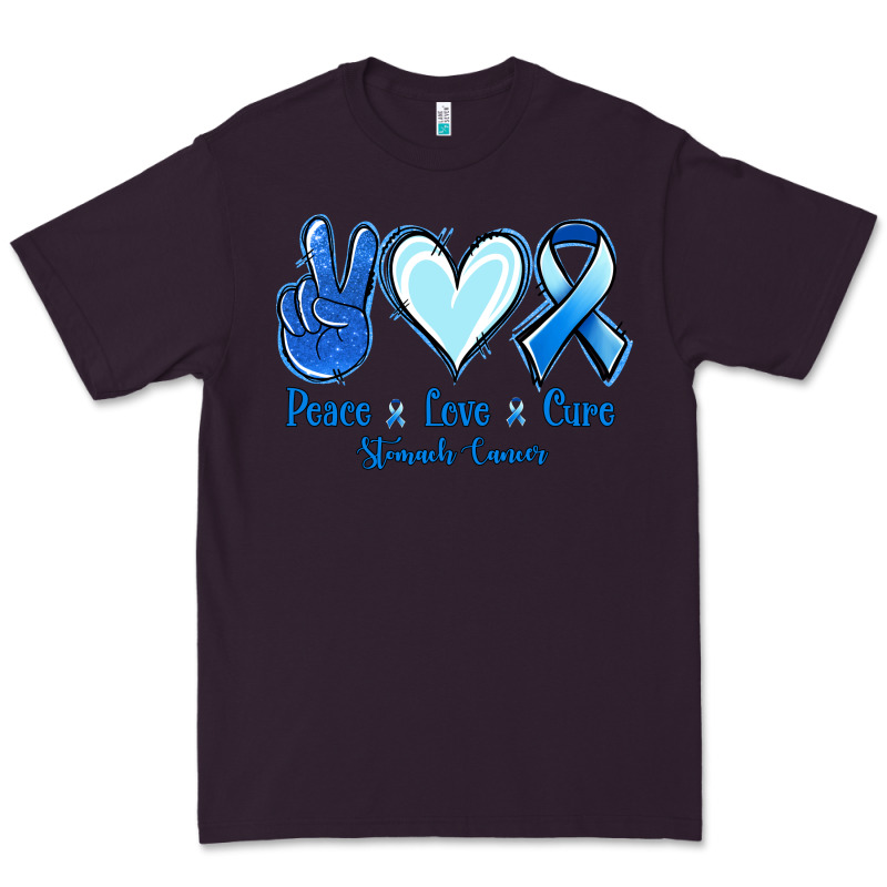 Peace Love Cure Stomach Cancer Premium Tee by Jasminsmagicworld | Teevron