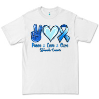 White Peace Love Cure Stomach Cancer Premium Tee - Jasminsmagicworld