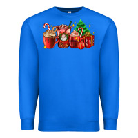 True Royal Christmas coffee cups with gift and Christmas tree Premium Sweatshirt - AdoDesignShop
