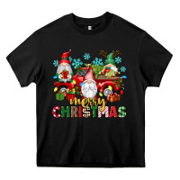 Black merry christmas gnome truck Heavy Core Tee - texasbilliewilder